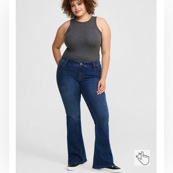 Torrid First at Fit Slim Boot Jean Stretch Blue Denim  Women’s Size 22 R - Picture 1 of 15